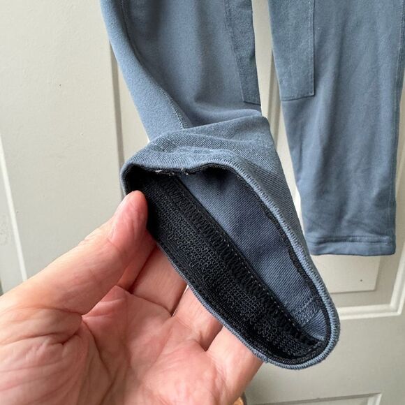 Kerrits Flowrise Knee Patch Performance Tight – Blue Shadow Size L - Picture 2 of 9